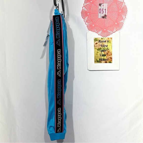 Kappa Logo Tape Alic 2  NWT Track Pants Regular Fit  8 Youth Blue Turkis - Picture 11 of 14